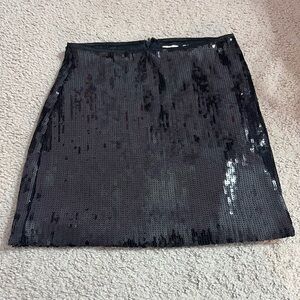 Black Sequin Skirt